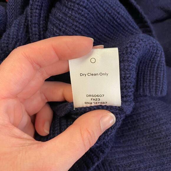 Tuckernuck Draper James Nassau Navy Sweater Mini Dress Size XXL Knit Preppy - Picture 9 of 9